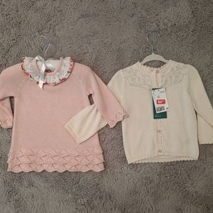 Two new baby sweaters never worn